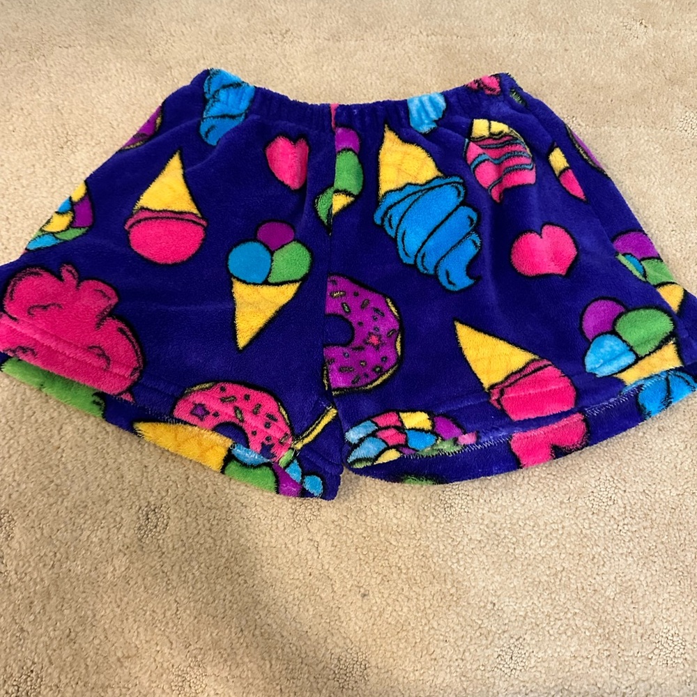 Colorful Ice Cream Print Kids Shorts